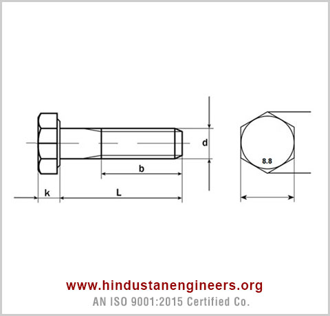 DIN 961 Hex Bolts / ISO 8676 Hex Bolts / EN 28676 Hex Bolts